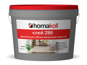 Клей-фиксатор для гибких напольных покрытий Homakoll 286 10 кг.