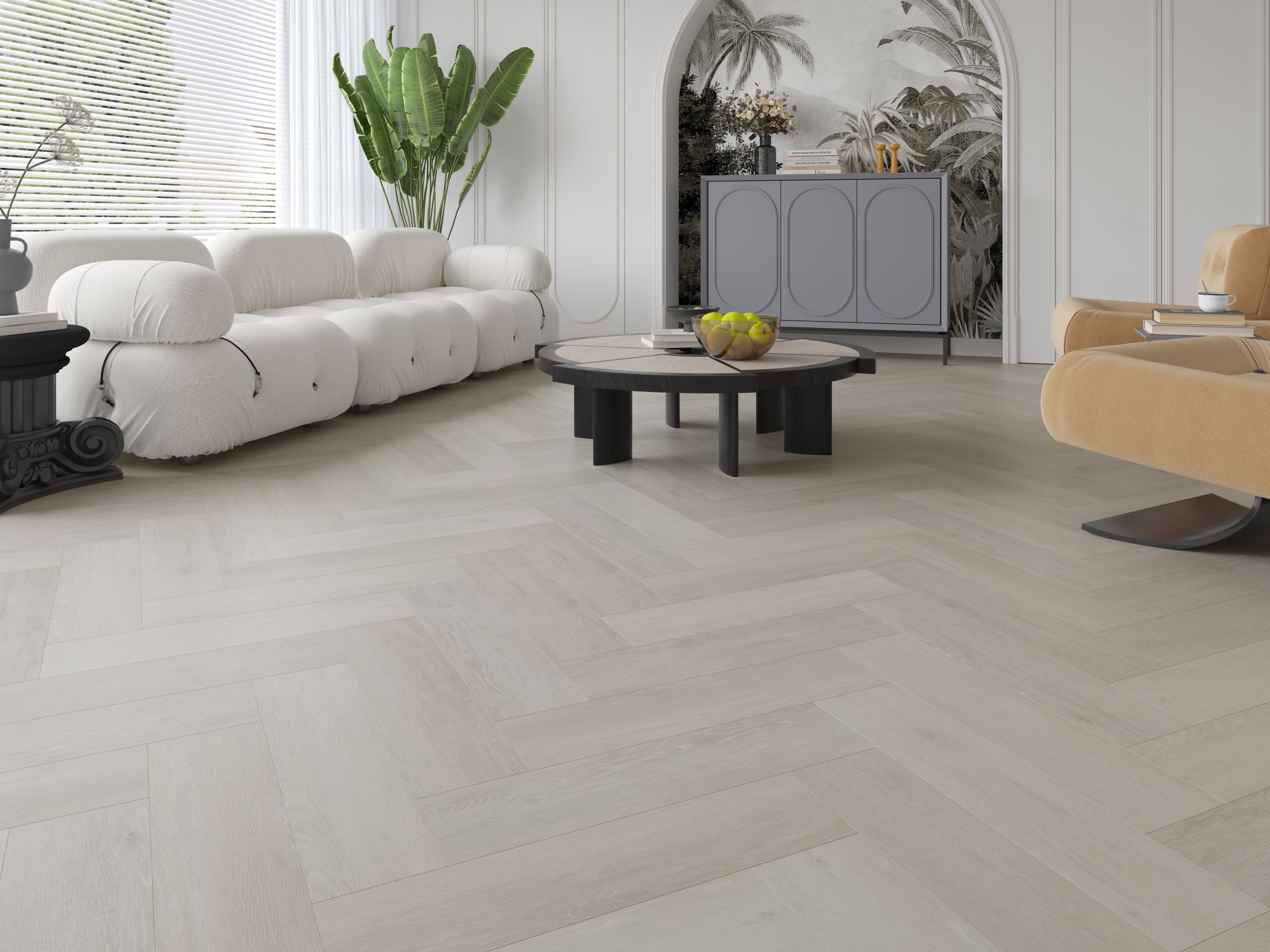 Кварцвинил AceFloor Ace Home Collection E-3677-2 Дуб Снежный/ёлка