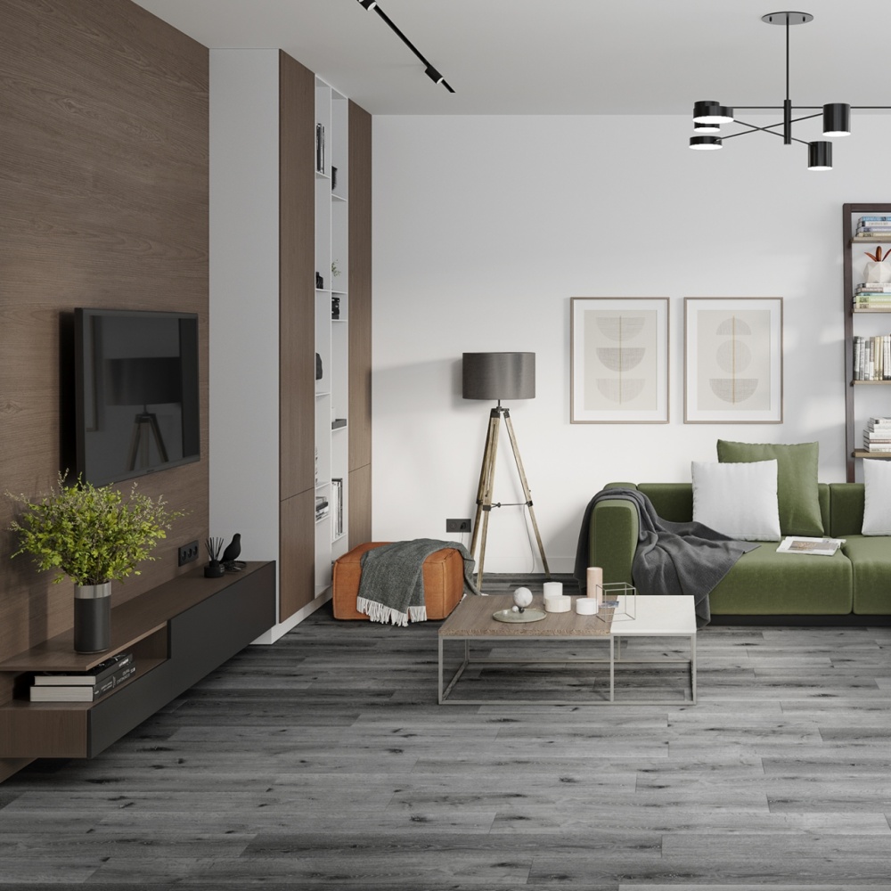 Кварцвинил Damy Floor Family LVT T7020-23-LVT Дуб Сильвер